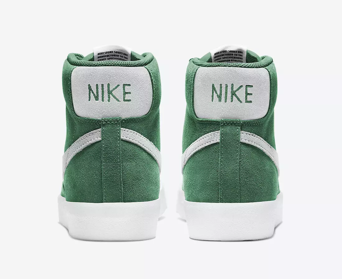 Nike Blazer Mid 77 Suede Verde Pinho CI1172-301 Data de lançamento