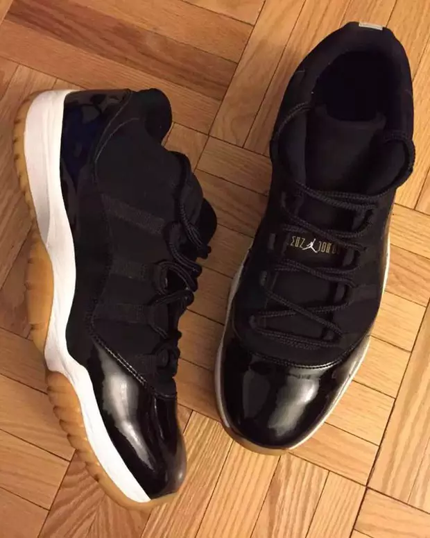 Czarna guma Air Jordan 11 Low