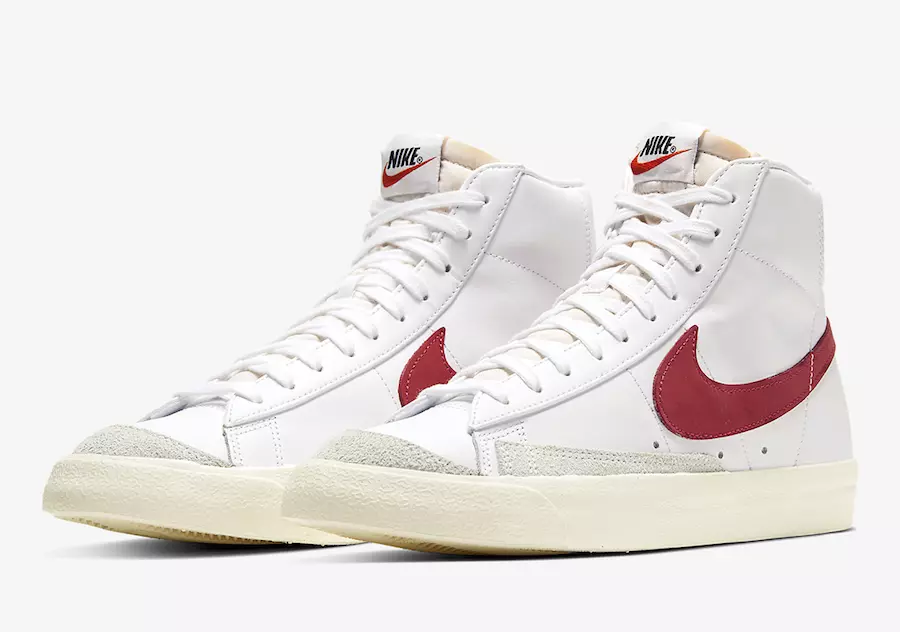 Nike Blazer Mid ’77 Release with Brick Red Swooshes