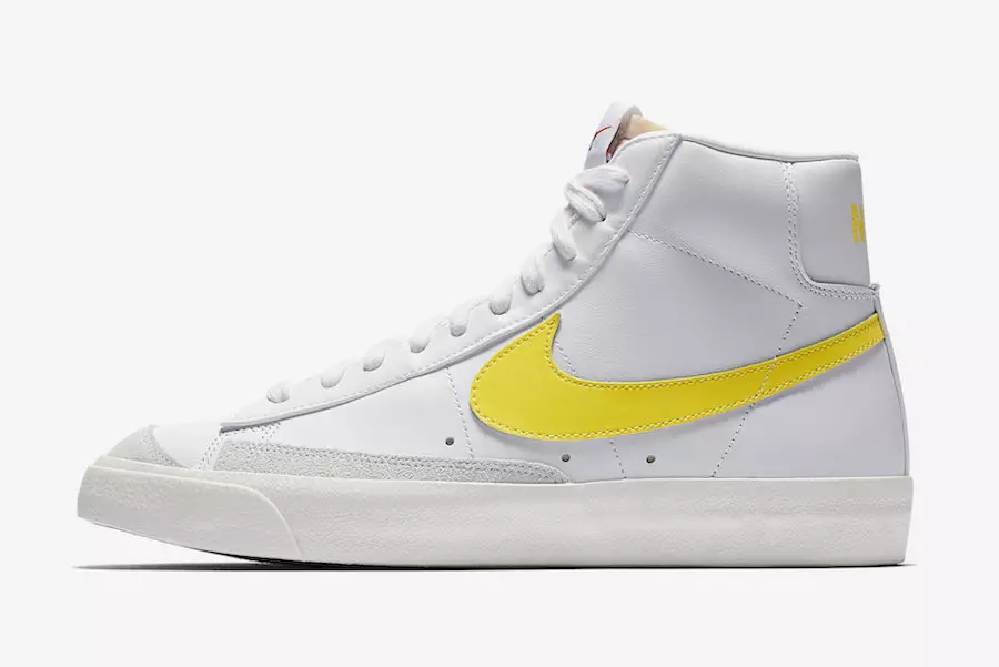 Nike Blazer Lár 77 Vintage White Opti Yellow BQ6806-101 Dáta Eisiúna