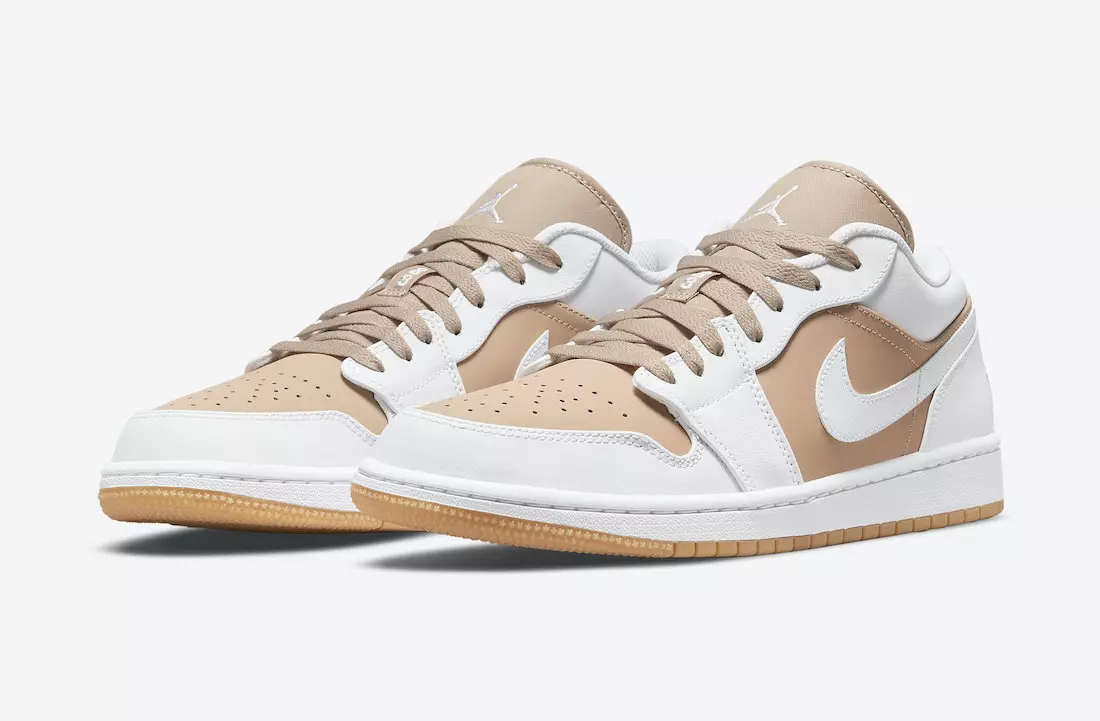 تاریخ انتشار Air Jordan 1 Low White Tan Gum DN6999-100