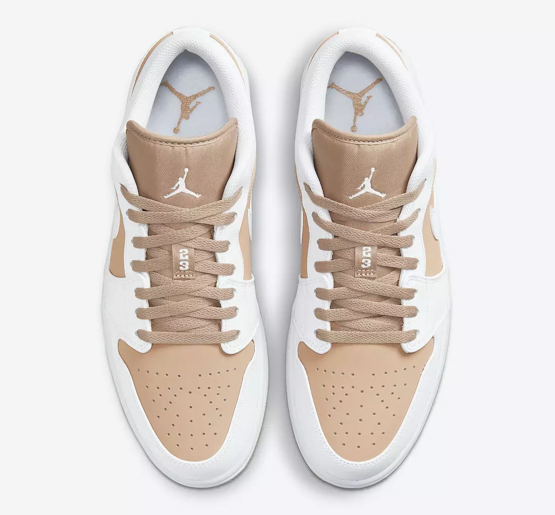 Air Jordan 1 Low White Tan Gum DN6999-100 Data de llançament