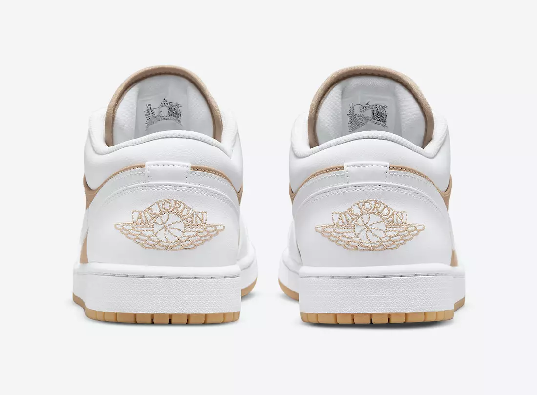 Air Jordan 1 Low White Tan Gum DN6999-100 تاريخ الإصدار