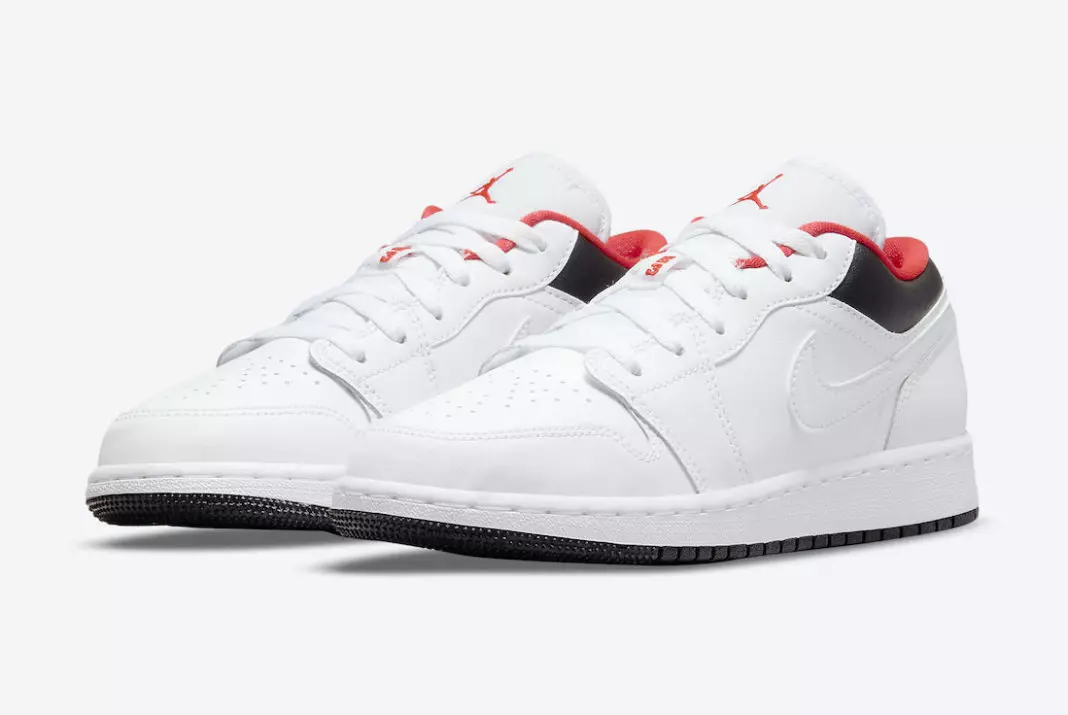 Air Jordan 1 Low GS Ağ Qara Qırmızı 553560-160 Buraxılış Tarixi