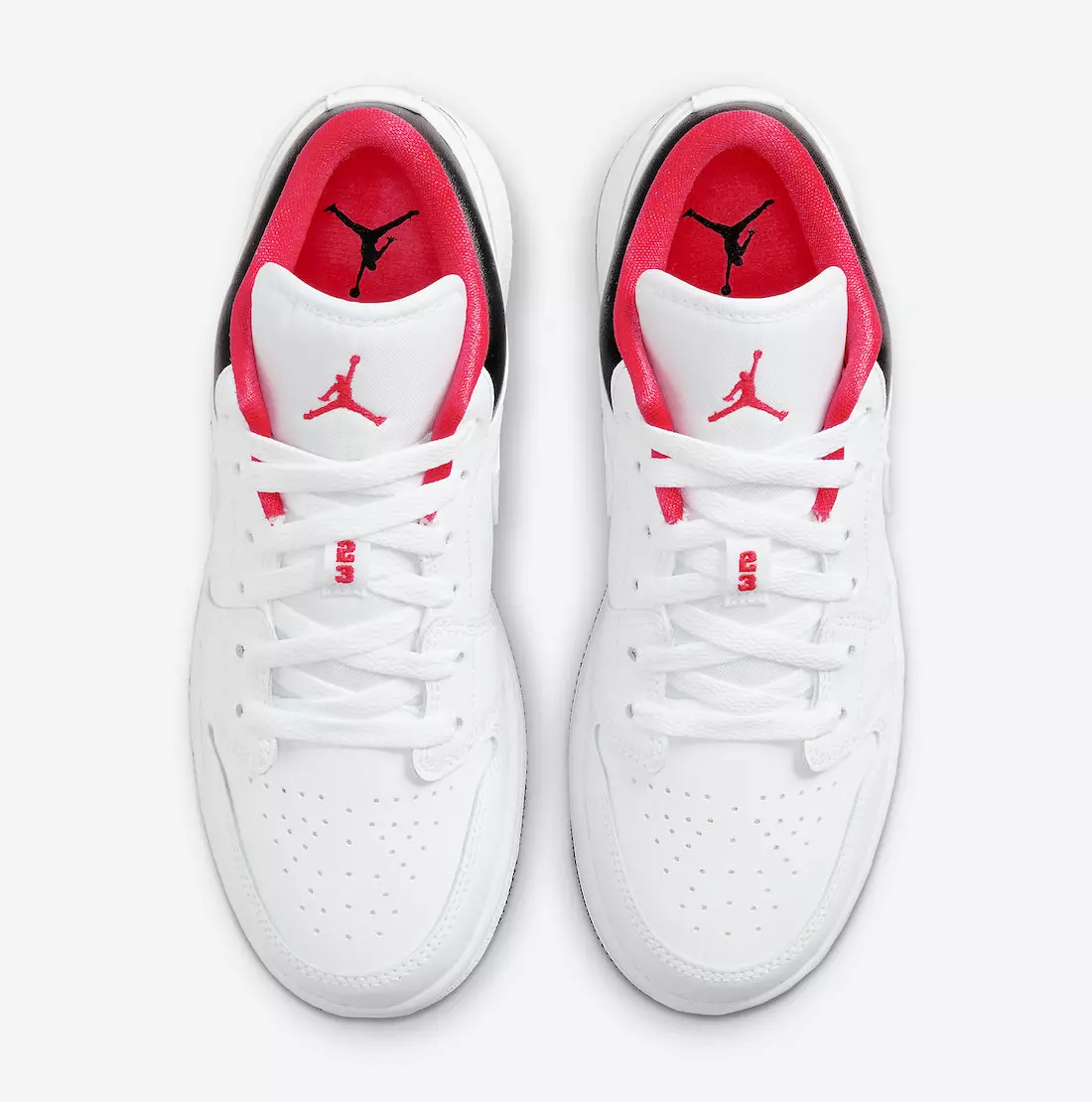 Air Jordan 1 Low GS Wit Zwart Rood 553560-160 Releasedatum