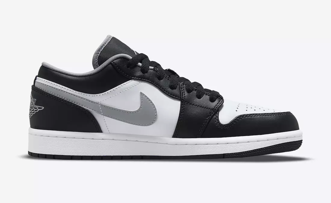 Air Jordan 1 Rendah Hitam Sederhana Kelabu Putih 553558-040 Tarikh Tayangan