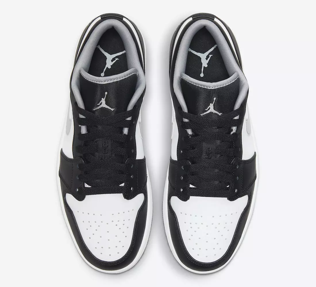 Air Jordan 1 пасти сиёҳ миёна хокистарӣ сафед 553558-040 санаи озод