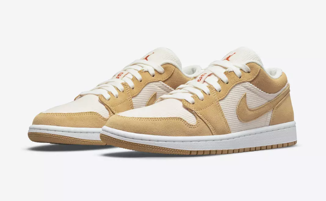 Air Jordan 1 Low Corduroy Suede DH7820-700 Tarehe ya Kutolewa