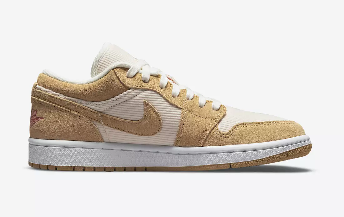 Air Jordan 1 Low Corduroy Suede DH7820-700 Թողարկման ամսաթիվ