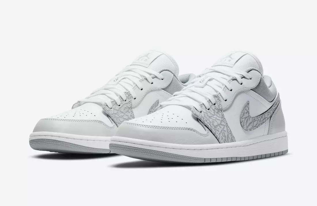 تاریخ انتشار Air Jordan 1 Low PRM Elephant Print DH4269-100