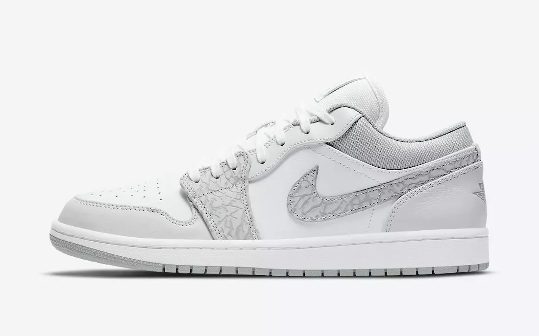 تاریخ انتشار Air Jordan 1 Low PRM Elephant Print DH4269-100