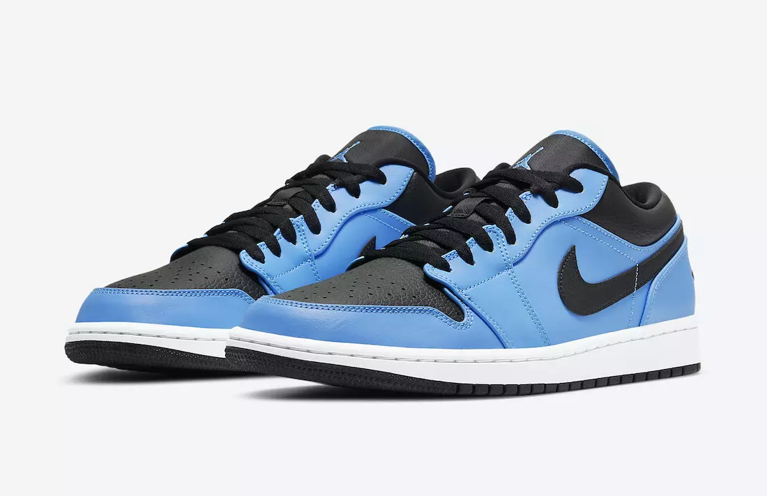 Air Jordan 1 Low Lanzamiento Próximamente en Azul Universitario y Negro