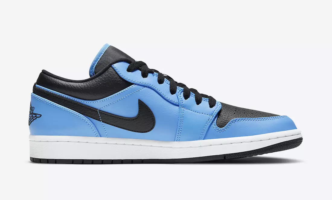 Air Jordan 1 Low University Blue Black 553558-403 Väljalaskekuupäev