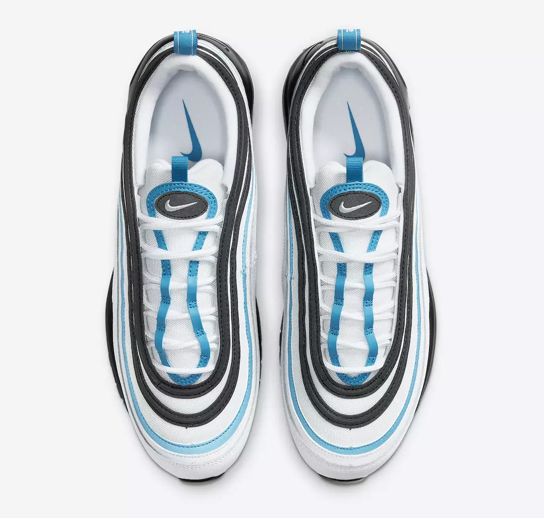 Nike Air Max 97 Branco Preto Azul CZ8682-100 Data de lançamento