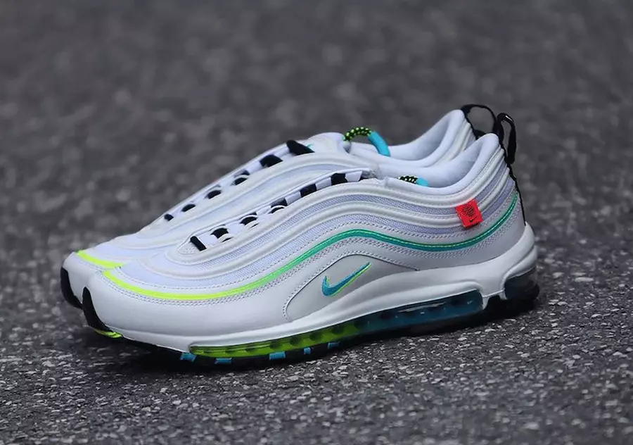 Nike Air Max 97 ווערלדווייד פּאַק CZ5607-100 מעלדונג טאָג