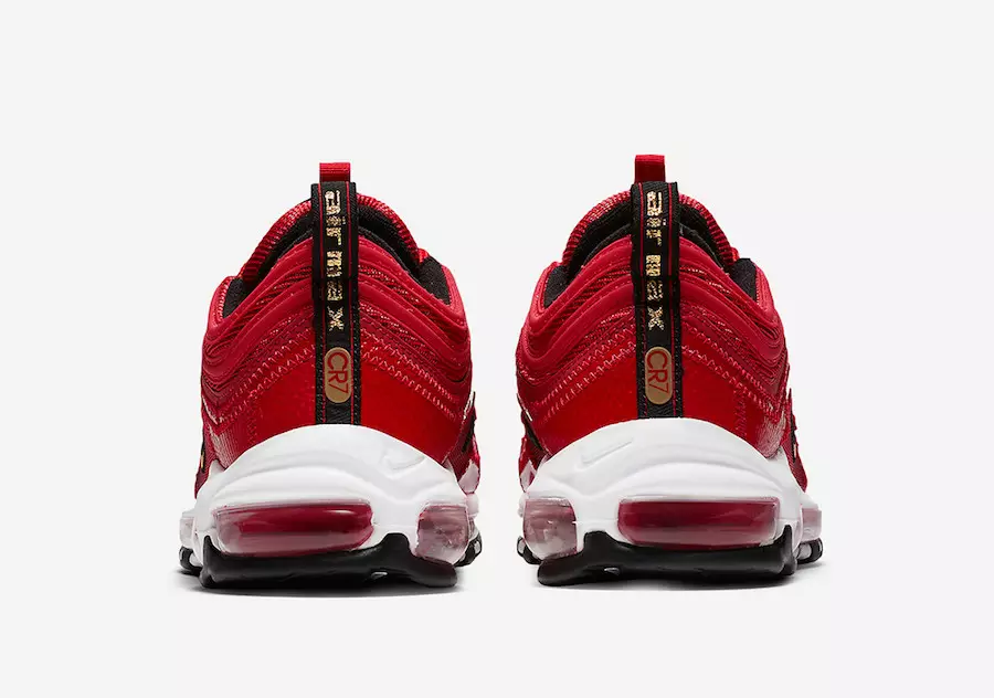 Nike Air Max 97 CR7 פּאַטטשוואָרק אוניווערסיטעט רויט פּאָרטוגאַל AQ0655-600