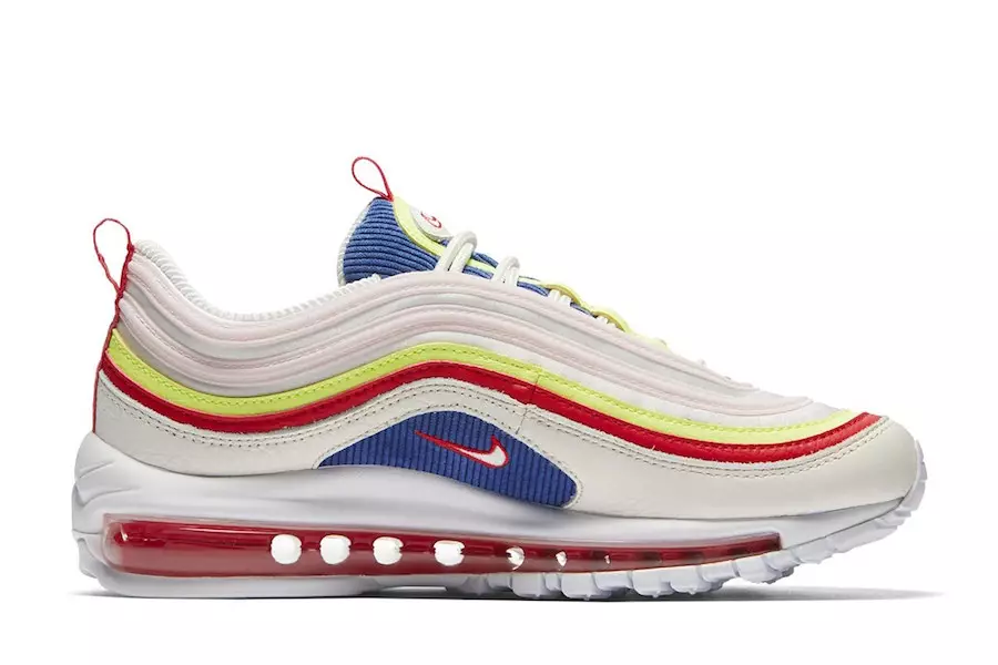 Nike Air Max 97 SE Putih Biru Merah Kuning