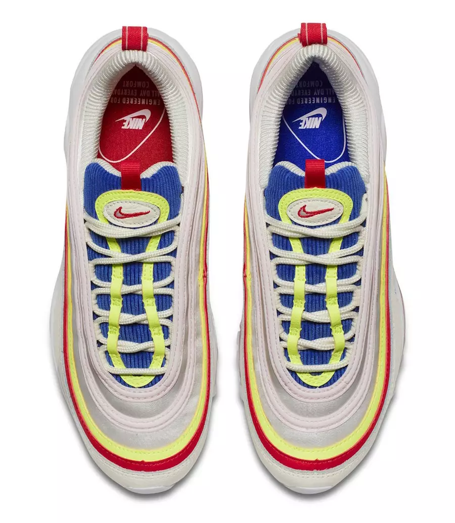 Nike Air Max 97 SE Wäiss Blo Rout Giel