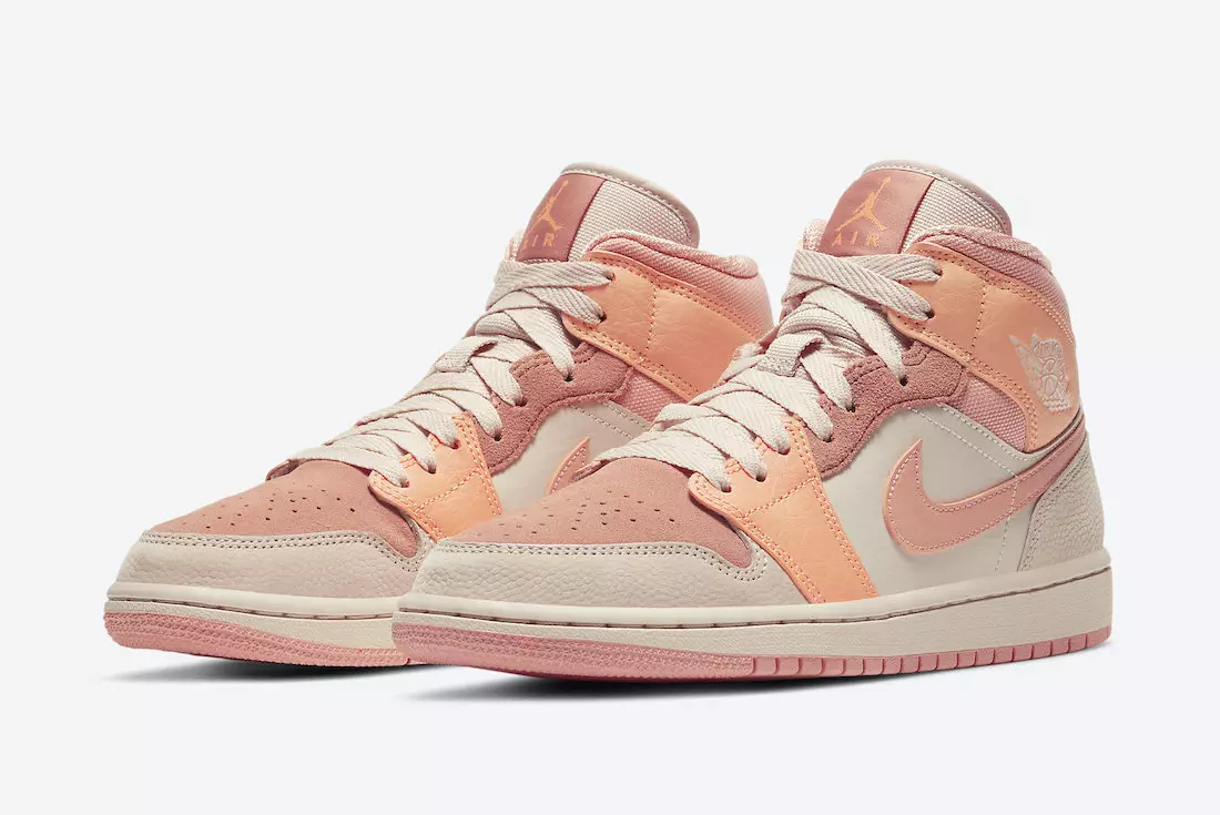 Air Jordan 1 Mid Surfaces Atomic Orange ir Terra Blush spalvos