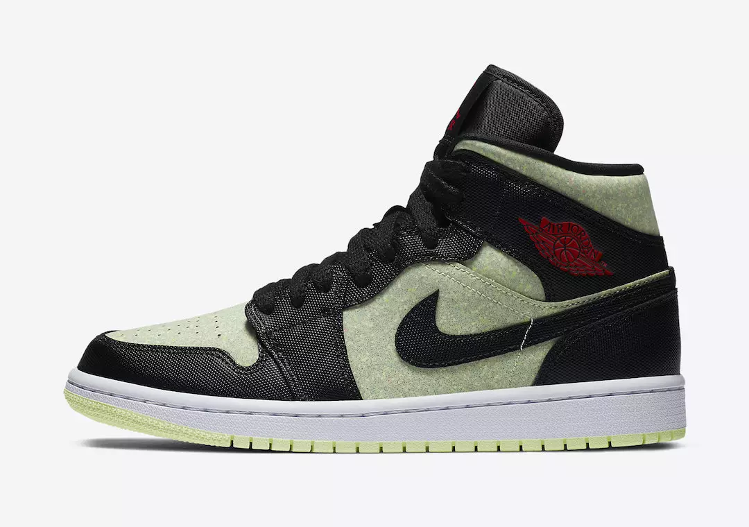 Air Jordan 1 Mid SE Negras Barely Volt Chile Rojas CV5276-003 Fecha de lanzamiento