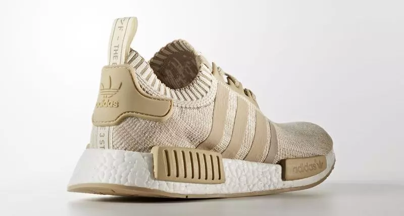 آدیداس NMD R1 Primeknit کتانی سبک خاکی کد: پاشنه پاشنه BY1912