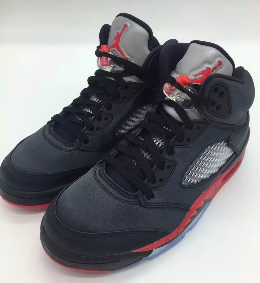 Air Jordan 5 Satin Bred Black University Red Release Date