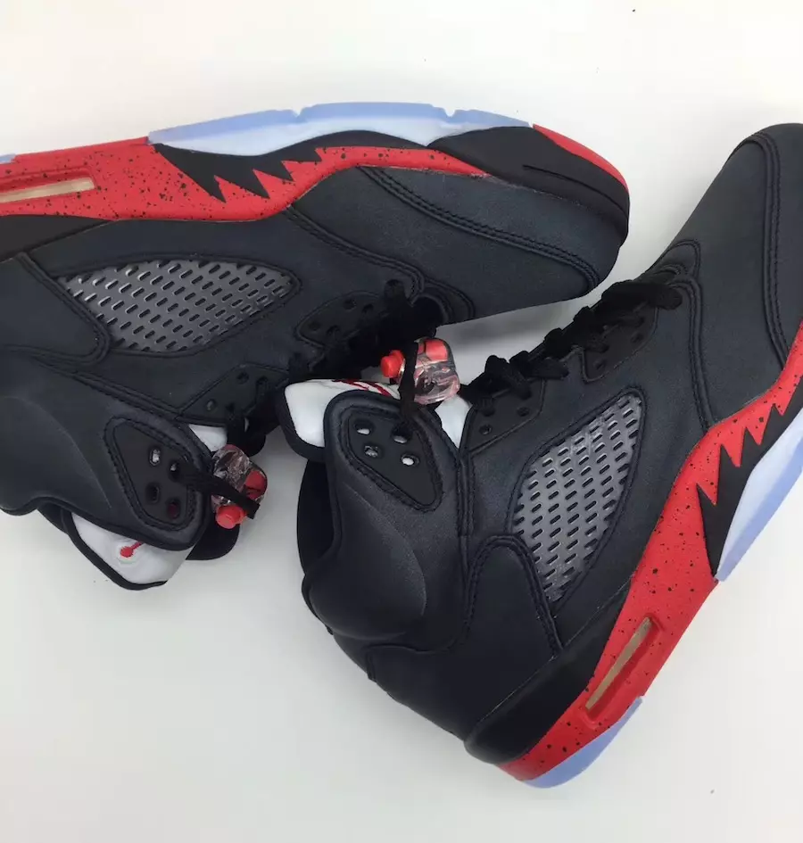 Air Jordan 5 Satin Bred Black University Red Udgivelsesdato