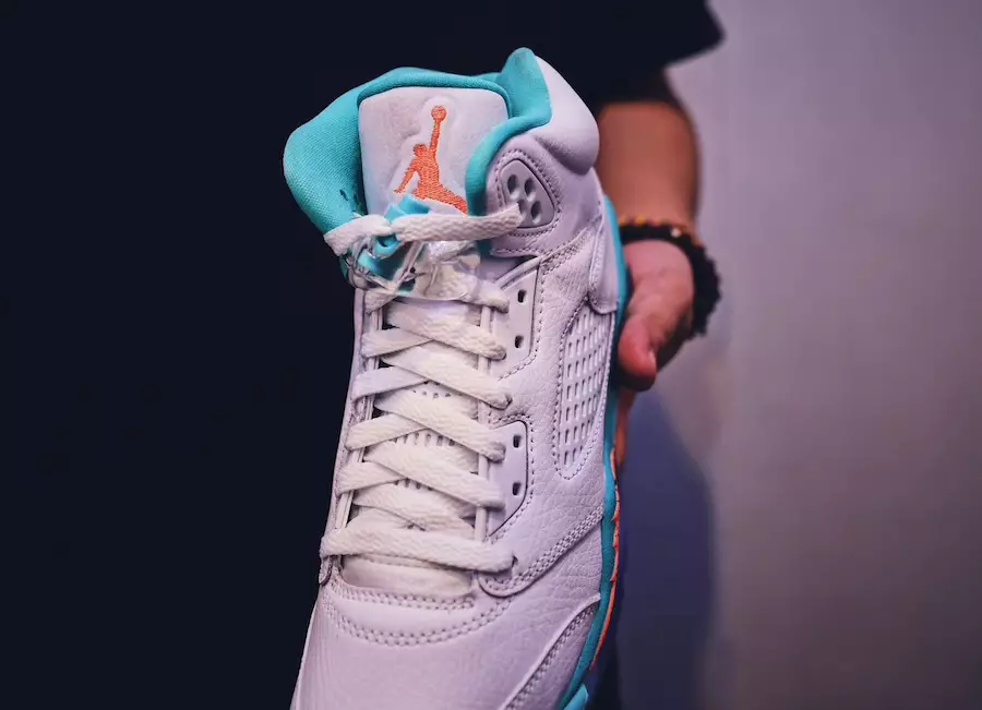 Utgivningsdatum för Air Jordan 5 Miami Light Aqua