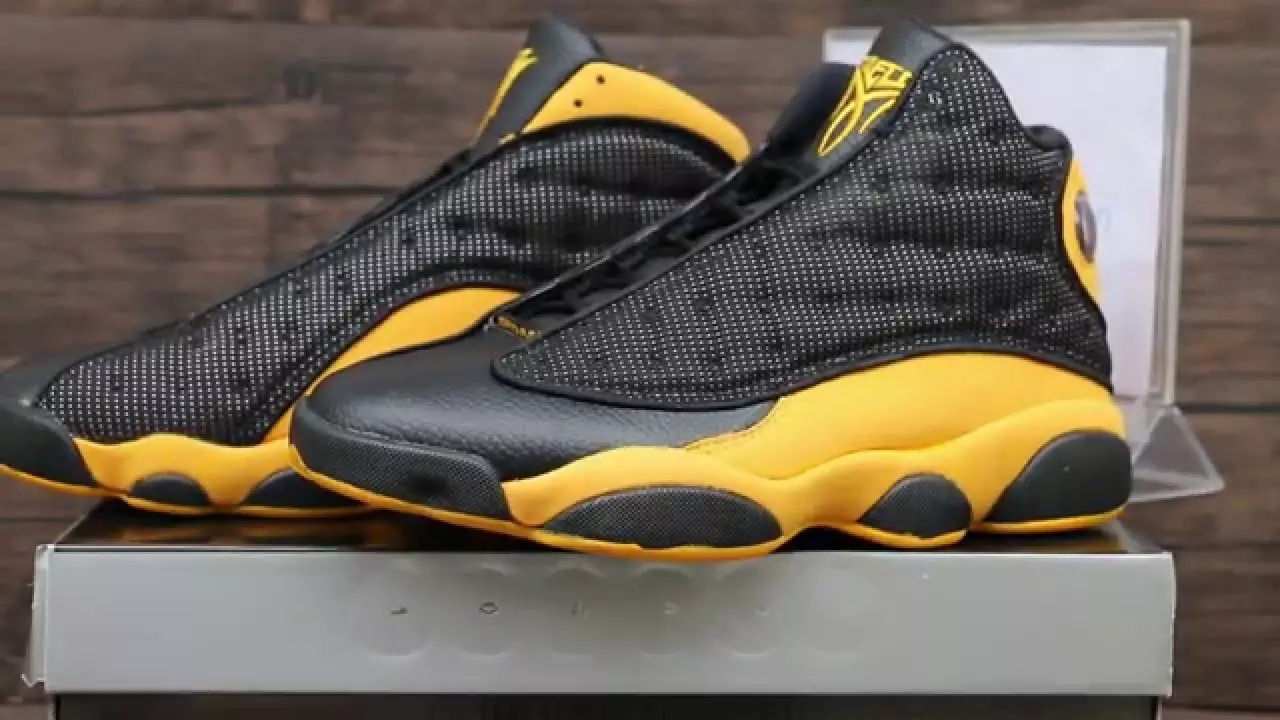 Melo PE Air Jordan 13 Qara Sarı Nuggets 2017