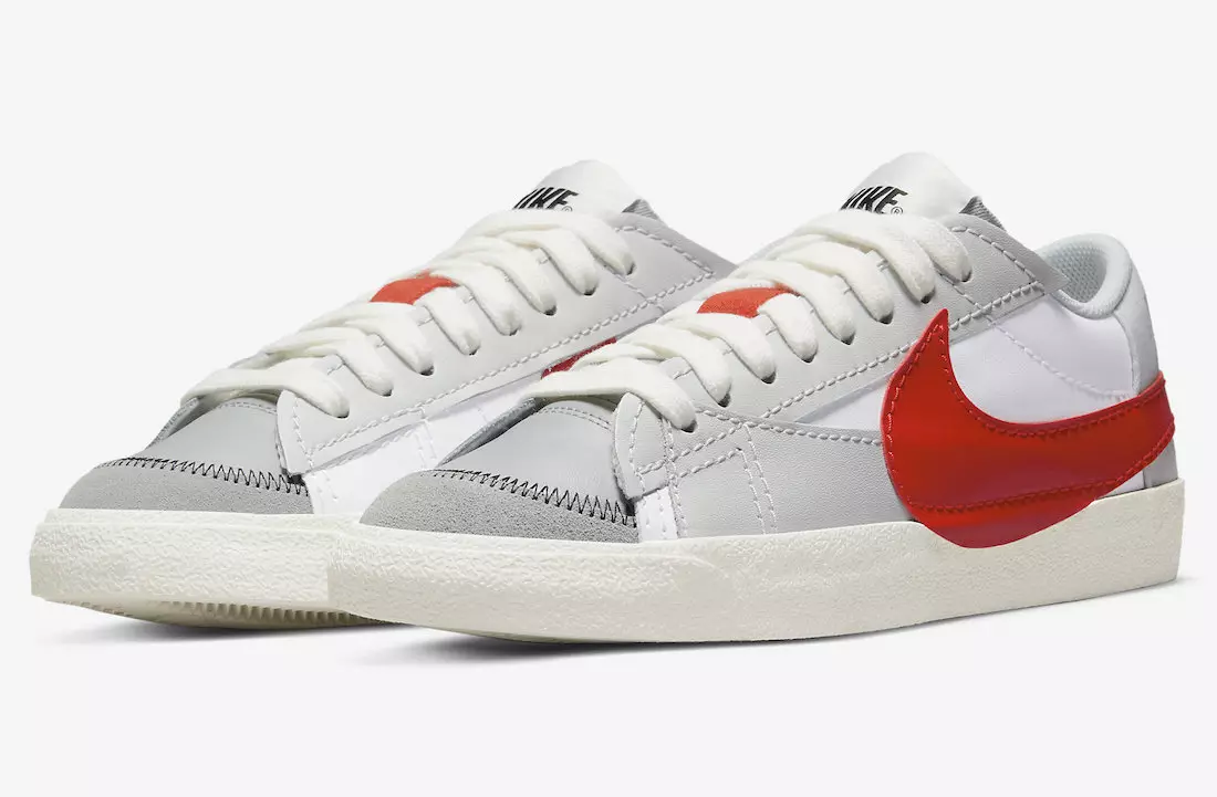 Nike Blazer Low Jumbo Grey Red DQ8769-100 תאריך שחרור