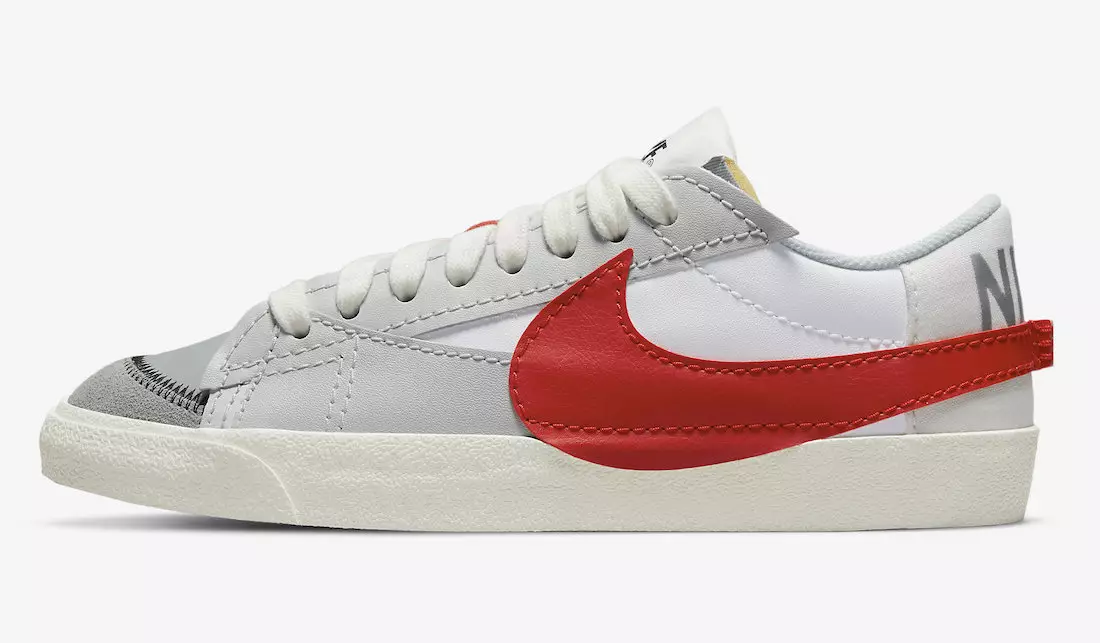 Nike Blazer Low Jumbo Gray Red DQ8769-100 Чыгуу датасы