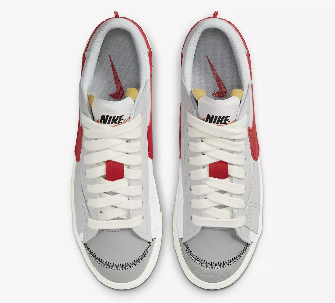 Nike Blazer Low Jumbo Gray Red DQ8769-100 Чыгуу датасы