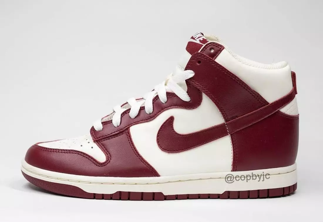 Data de llançament DD1869-101 Nike Dunk High Team Red per a dona