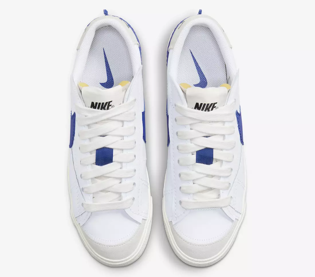 Date de sortie de la Nike Blazer Low Jumbo Blanche Bleu DQ8768-100