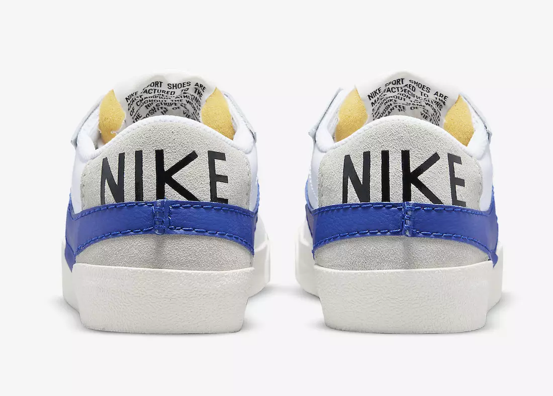 Nike Blazer Low Jumbo Branco Azul DQ8768-100 Data de lançamento