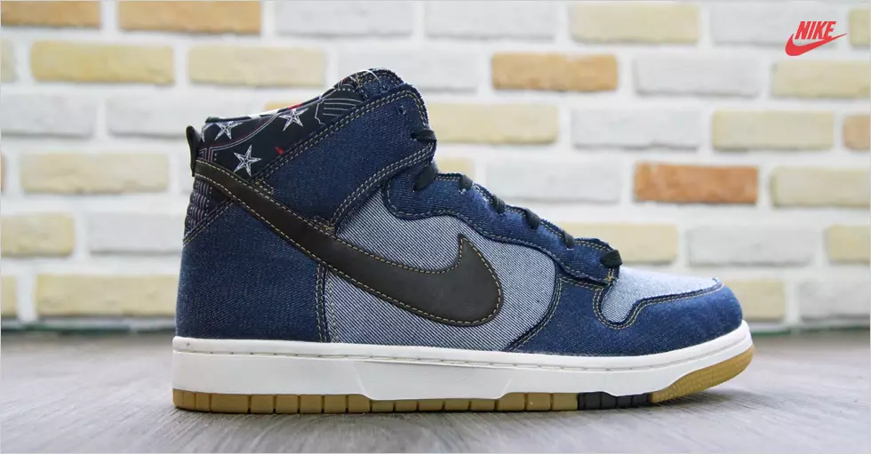 Nike Dunk Hi CMFT Denim пакети