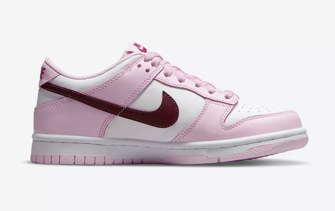 Nike Dunk Low GS Hvid Pink Rød CW1590-601 Udgivelsesdato