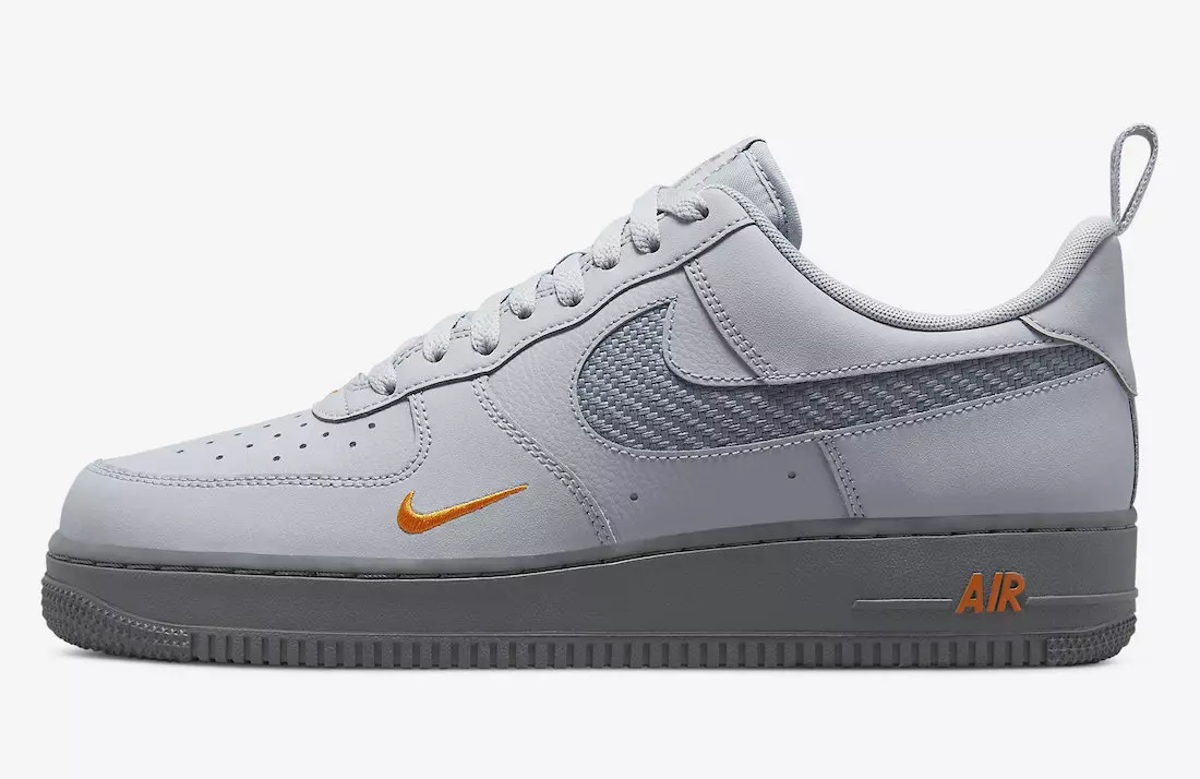 Nike Air Force 1 cinza baixo laranja DR0155-001 Data de lançamento