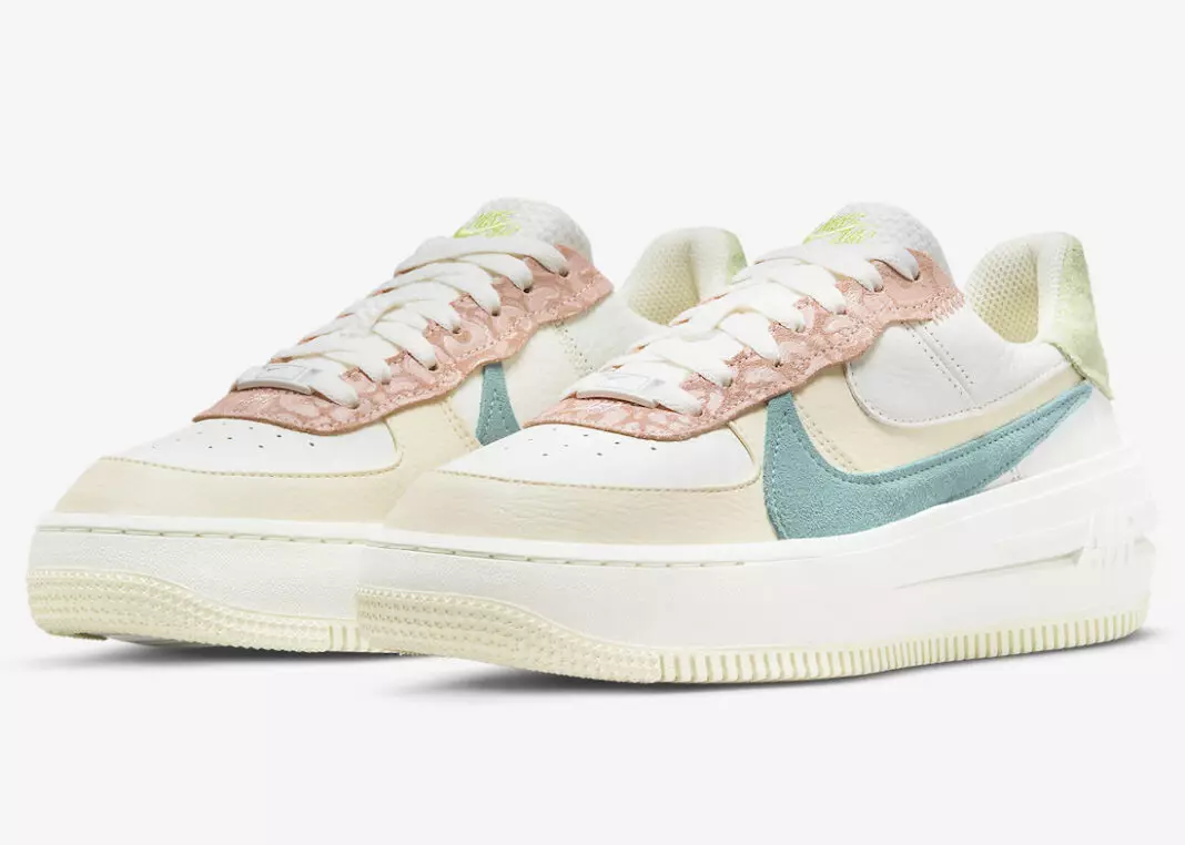 Nike Air Force 1 PLT.AF.ORM Pastel Leopard DX2671-100 izlaišanas datums