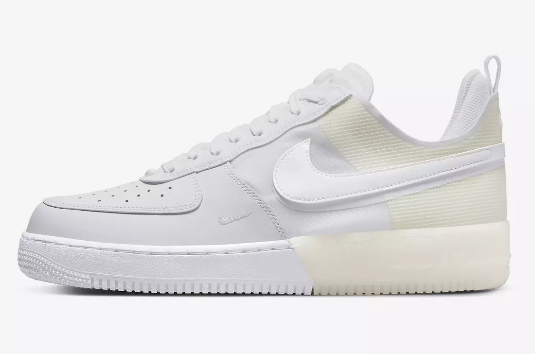 Ngày phát hành Nike Air Force 1 React White DM0573-100