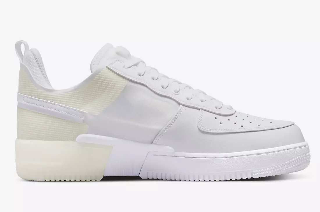 Nike Air Force 1 React White DM0573-100 תאריך שחרור