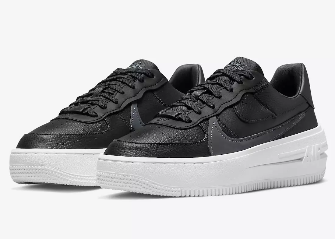 Nike Air Force 1 PLT.AF.ORM Black Grey White DJ9946-001 Tarehe ya Kutolewa