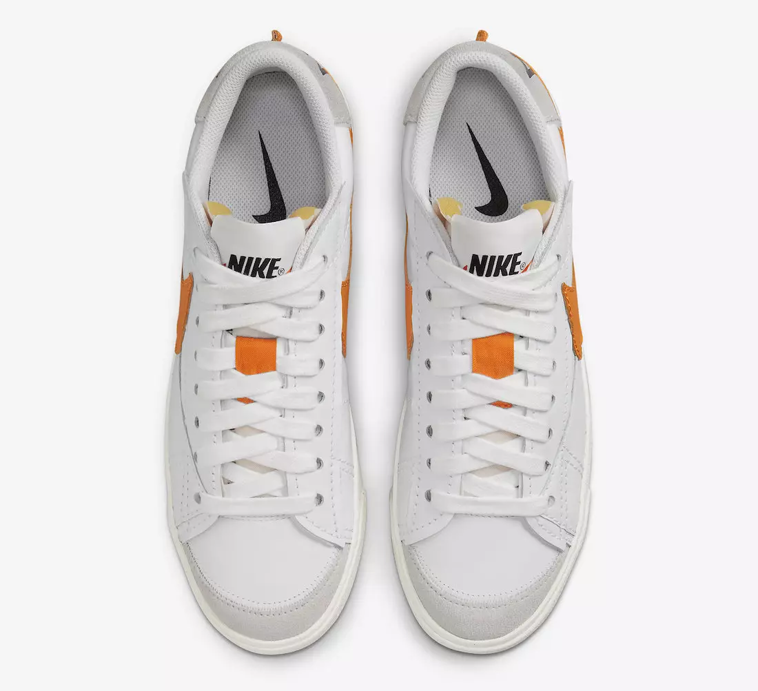 Nike Blazer Low Jumbo White Orange DN2158-100 تاريخ الإصدار