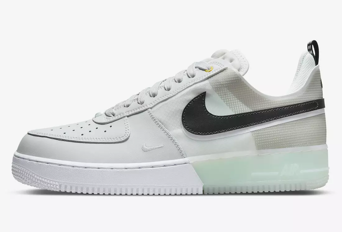 Nike Air Force 1 React Photon Dust White Mint Foam Oliiv Aura DM0573-001 Väljalaskekuupäev