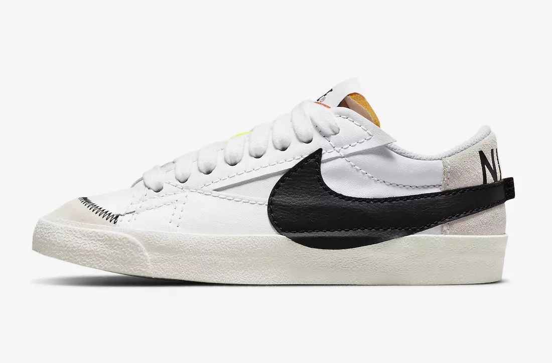 Nike Blazer Low Jumbo med svarte swooshes