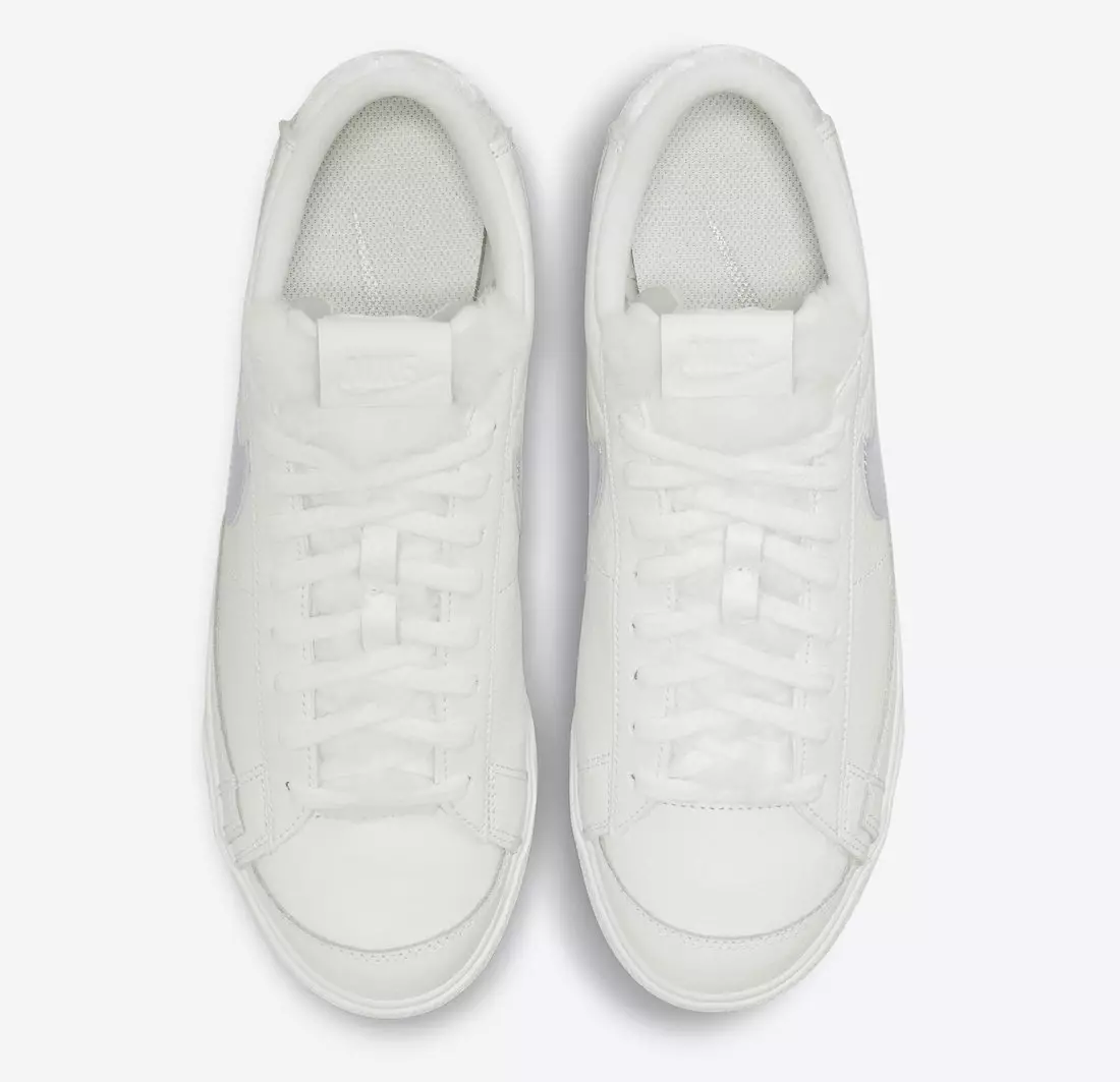 Nike Blazer Low Platform Sail فضي معدني DO8993-100 تاريخ الإصدار