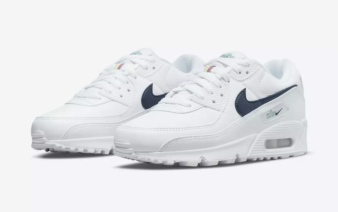 Seo Nike Aeir Max 90 Scaoileadh Le Barra Bréifneach agus Logos Retro