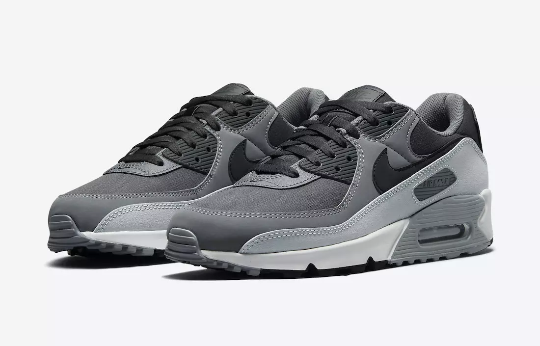 Nike Air Max 90 Antracit Sort Mørkegrå Cool Grey DC9388-003 Udgivelsesdato