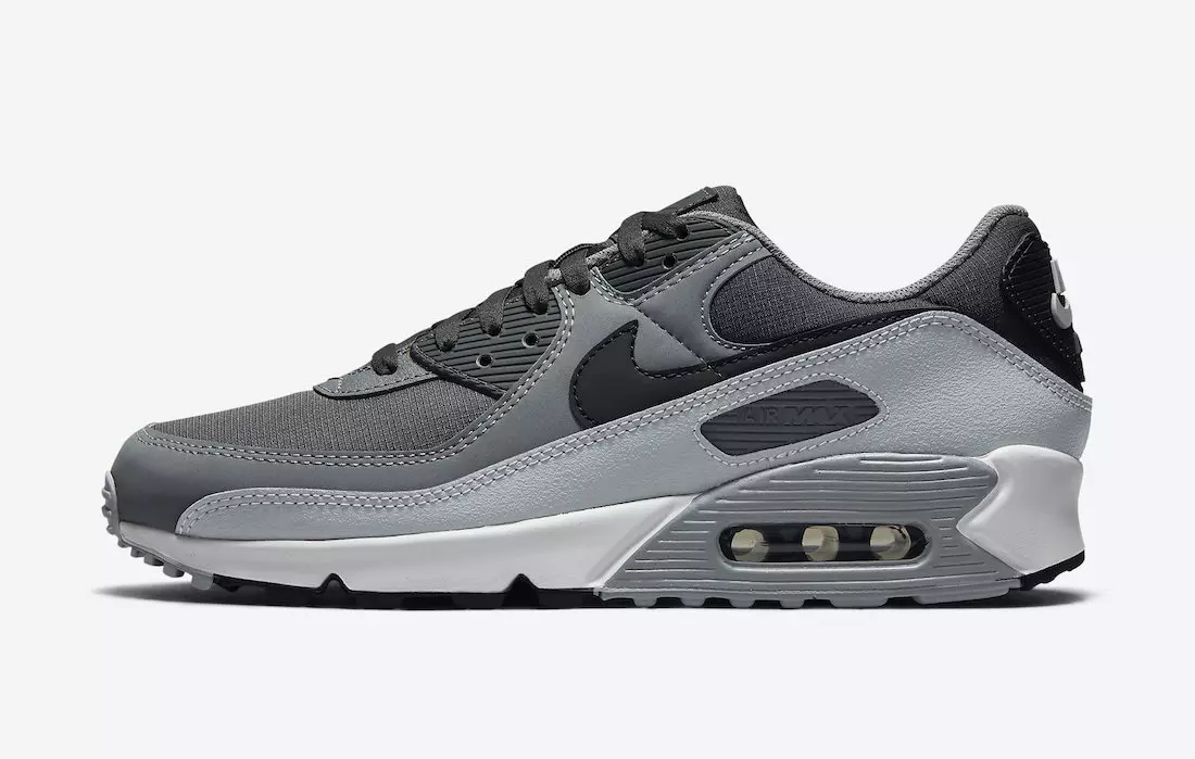 Nike Air Max 90 Antracit Sort Mørkegrå Cool Grey DC9388-003 Udgivelsesdato