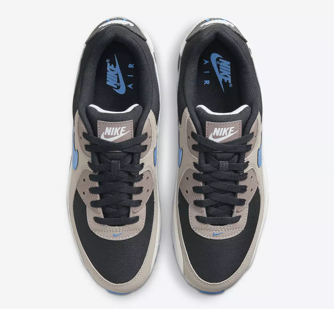 Nike Air Max 90 Black Blue SlateTaupe Haze Malt DC9388-001 תאריך שחרור